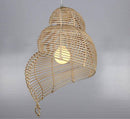 Suspension spirale en bois Asian