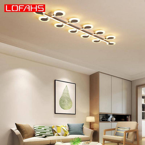 Plafonnier moderne à LED barre à ronds Entrance - vue 3 sur 9