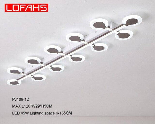 Plafonnier moderne à LED barre à ronds Entrance - vue 7 sur 9