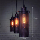 Suspension vintage et industrielle avec grillage