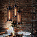Suspension vintage et industrielle avec grillage