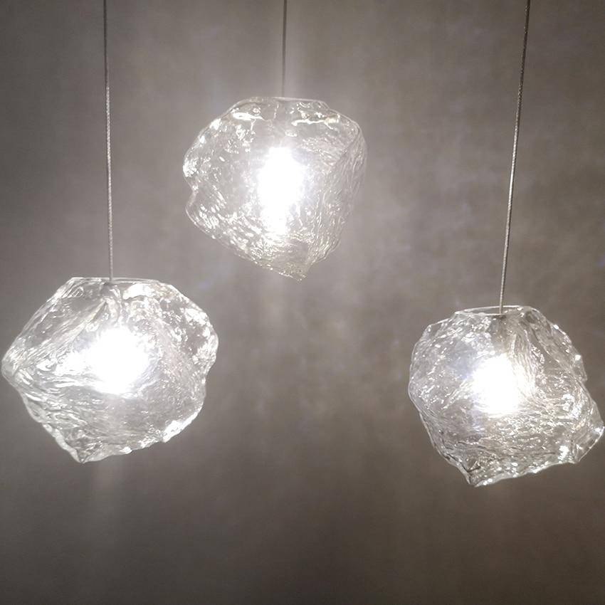 Suspension style glaçon en verre - vue 2 sur 5