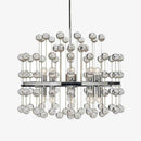 Lustre design LED avec boules crystal style Art