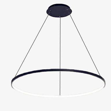 Lustre LED cercle suspendu design 80cm - vue 2 sur 6