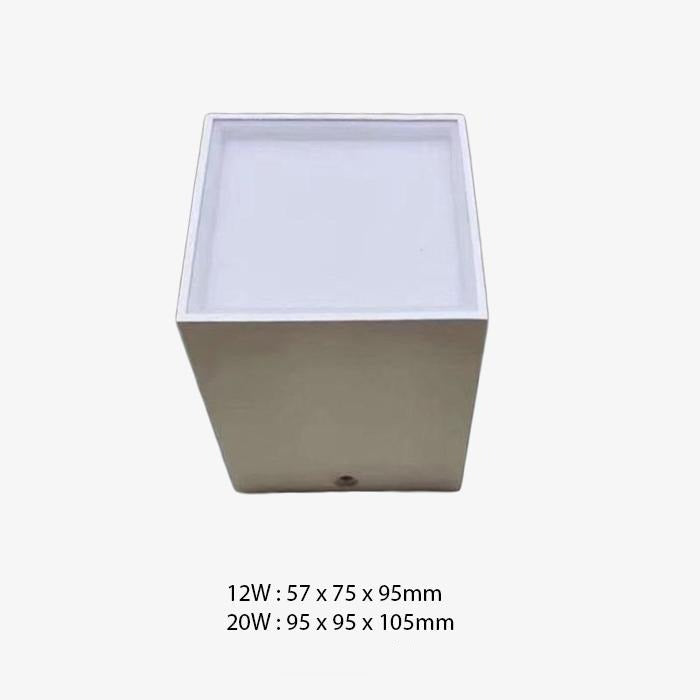 Spot design LED en forme de cube en aluminium Beal - vue 8 sur 10
