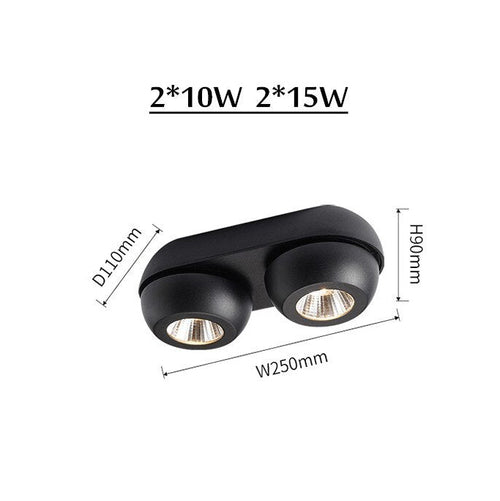 Spot moderne LED intensité d'éclairage réglable dimmable Babi - vue 7 sur 8