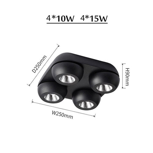 Spot moderne LED intensité d'éclairage réglable dimmable Babi - vue 8 sur 8