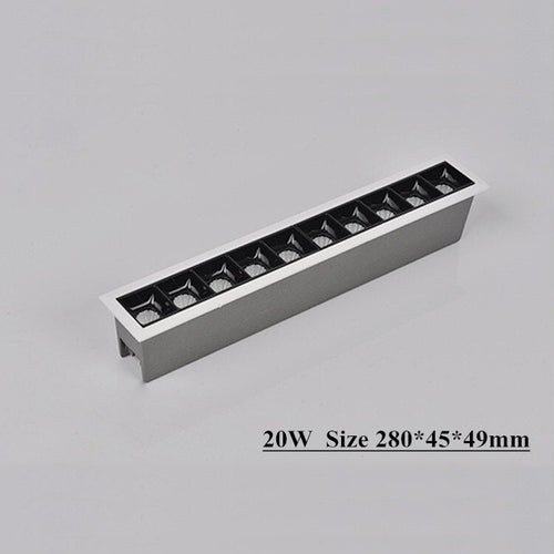 Spot moderne LED rectangulaire encastrable Balvin - vue 12 sur 12