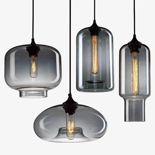 Suspension arrondies en verre de plusieurs formes scandinaves - vue 6 sur 13