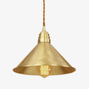 Suspension design à LED avec abat-jour doré Iron Loft