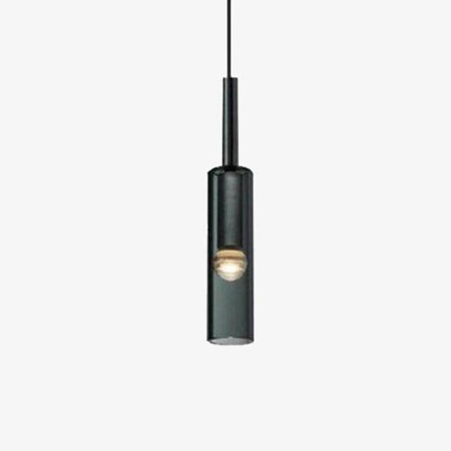 Suspension design à LED cylindrique en verre cristal Fly - vue 7 sur 6
