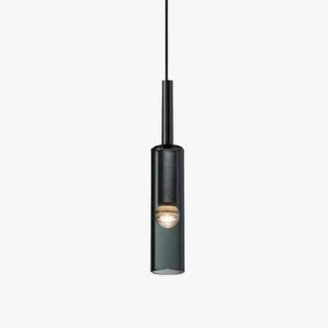 Suspension design à LED cylindrique en verre cristal Fly - vue 2 sur 6