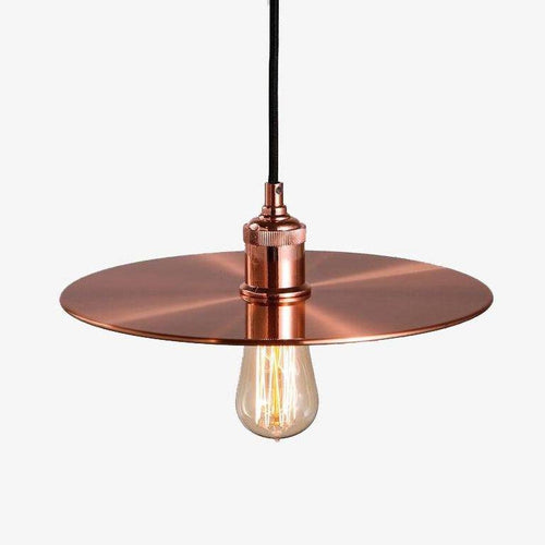 Suspension design LED avec disque en métal style Industriel - vue 2 sur 6