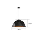 Suspension design LED cône géométrique Industrial