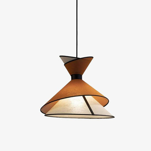 Suspension design LED en métal avec abat-jour asymétrique - vue 2 sur 6