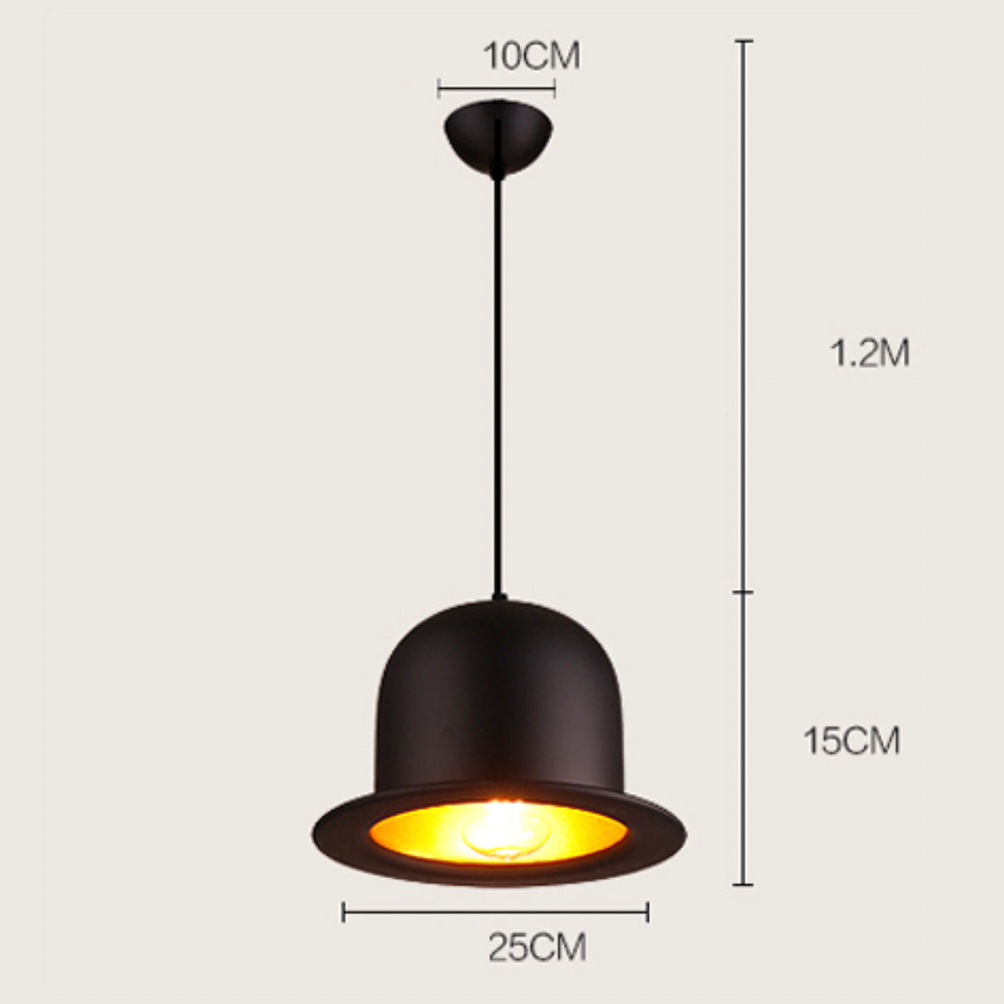 Suspension moderne en chapeau - vue 4 sur 5