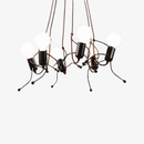 Suspension en forme de bonhomme noir