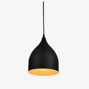 Suspension LED Nordic Loft Style Noir - vue 2 sur 3