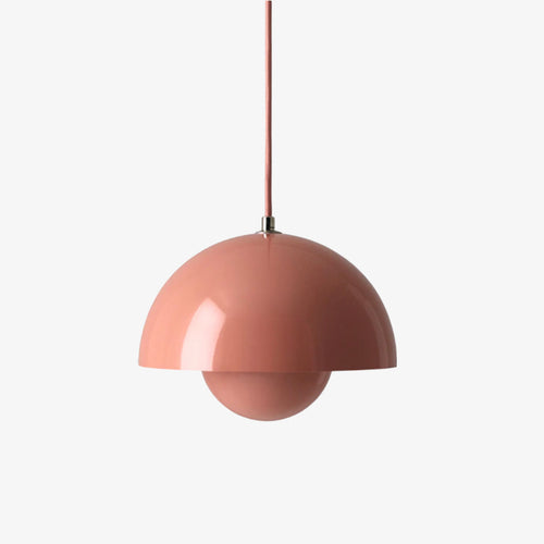 Suspension moderne avec abat jour demi-cercle coloré Maryana - vue 2 sur 19
