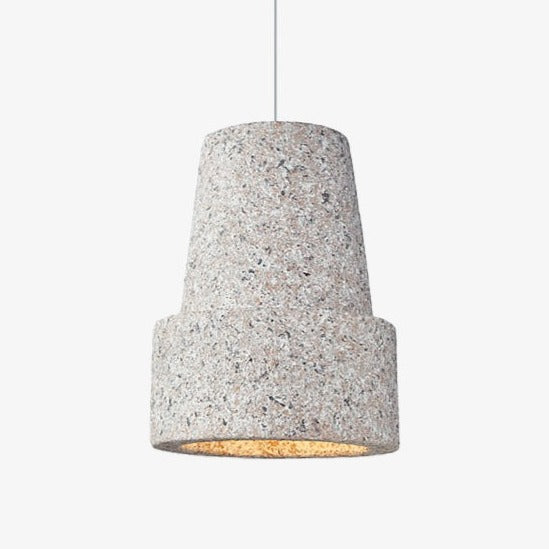 Suspension moderne avec abat-jour style pierre Kery