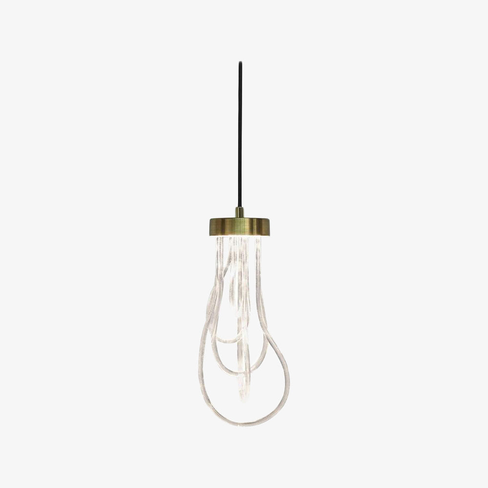 Suspension moderne avec des tuyaux en verre Aqualya