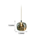 Suspension moderne en forme de pomme en verre Julye