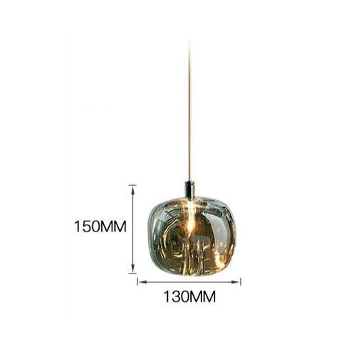 Suspension moderne en forme de pomme en verre Julye - vue 9 sur 8