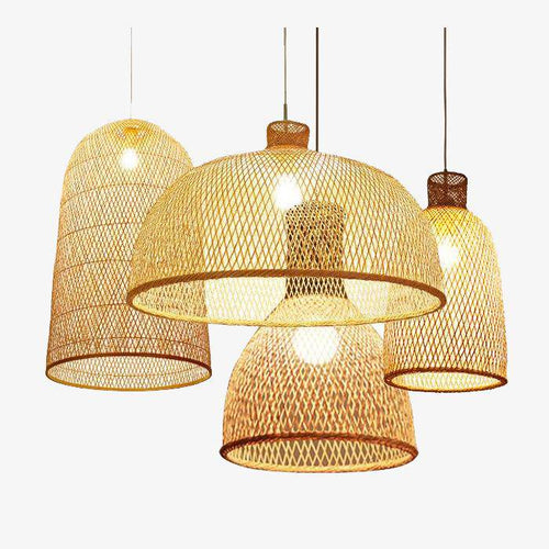 Suspension moderne forme en bambou Work - vue 2 sur 14
