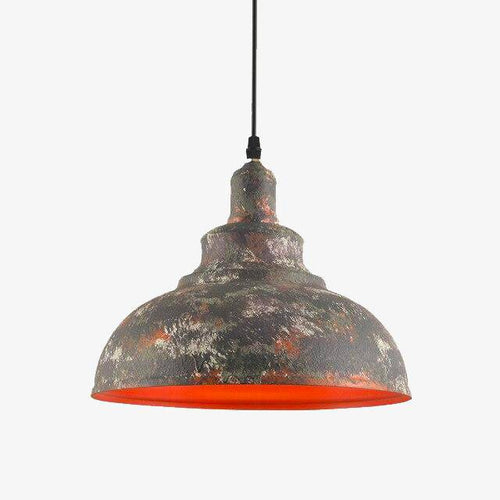 Suspension rustique style cuivre industriel vieilli - vue 2 sur 8