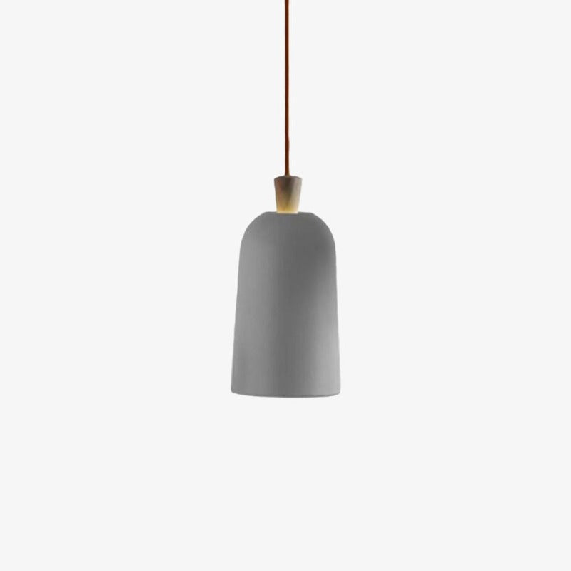 Suspension scandinave avec abat-jour en métal et bois Maloe - vue 8 sur 10