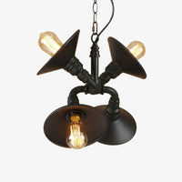 Suspension vintage LED tuyaux noués réglables Liveria