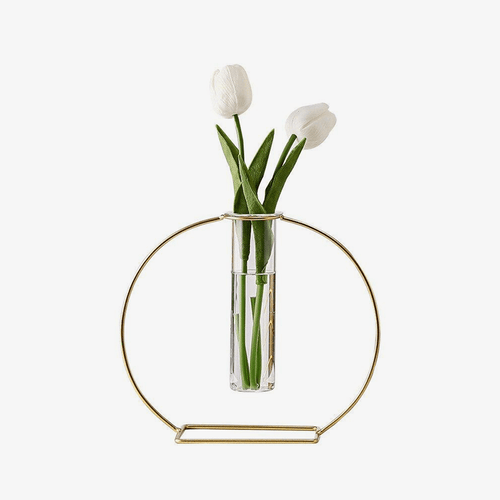 Vase design aux formes arrondies en métal Life - vue 2 sur 8